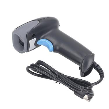 Imagem de Leitor de código de barras 1D 2D com detecção automática, scanner de código QR à prova de choque para biblioteca de supermercados, armazém, scanner de código de barras versátil com três modos de digitalização, ampla compatibilidade