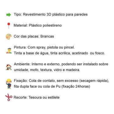 Imagem de 6 Placas Revestimento 3D Pvc Parede Durabilidade E Estilo