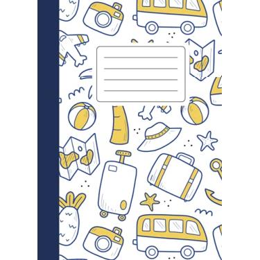 Imagem de Quaderno da disegno per bambini: Notebook a fogli bianchi per appunti, scrivere, dipingere (senza righe) | 110 pagine | Formato A4 | Scuolabus