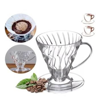 Imagem de Suporte Filtro Coador de Café V60 Chá Acrílico Transparente 102