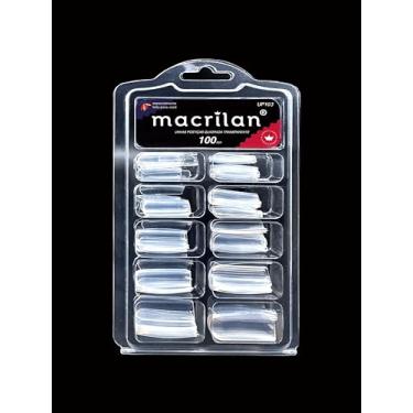 Imagem de Unha Postiça Tips Quadrada - Transparente - Macrilan - UP103