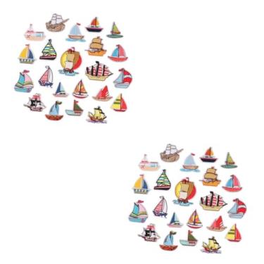 Imagem de TEHAUX Decoração De Letras 46 Peças patch de vela aplique de padrão de veleiro adesivos de tecido para roupas adesivos de remendo decalques bordados fragmento acessórios a vela