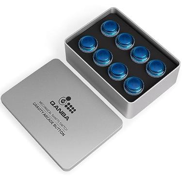 Imagem de QANBA Gravity LX 30mm Mechanical Pushbutton switch Button Arcade Buttons DIY Kit (Boxed） (Translucent Blue B04)