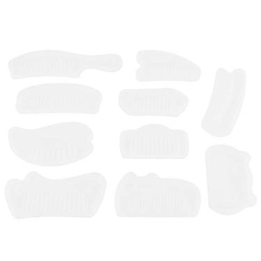 Imagem de Molde de pente de silicone, 10 pentes, moldes de pente de silicone de silicone transparentes moldes de póxi faça você mesmo ferramentas artesanais