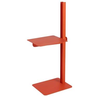 Imagem de Mesa De Borda De Metal Com Tampo De Elevação, Mesa Final Que Economiza Espaço, Mesa Lateral Fácil De Montar Para Cabeceira De Sofá De Escritório (Color : Orange)