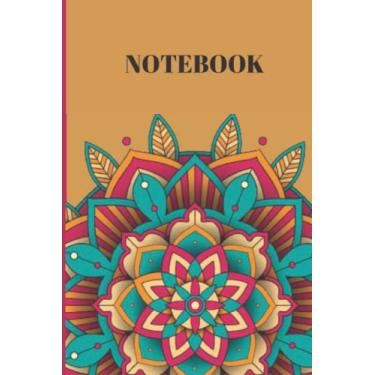 Imagem de Caderno de composição floral 15 x 23 cm: padrão de design floral, diário de caderno pautado 101