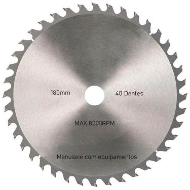 Imagem de Kit 6 Discos De Serra Circular Com 40 Dentes 7" 180mm Para Madeira