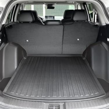 Imagem de Forro de carga premium para Honda CR-V 2023-100% de proteção - Tapete de porta-malas de carro de ajuste personalizado - Tapete de carga preto fácil de lavar e para todas as estações - Forro de porta-malas medido a laser para Honda CR V (deck superior)