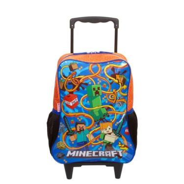 Imagem de Mochila de Rodinha Grande Minecraft M - Colorido