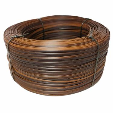 Imagem de Fibra Junco Sintético Meia Cana 6mm rolo de 600 metros com proteção UV (Argila)