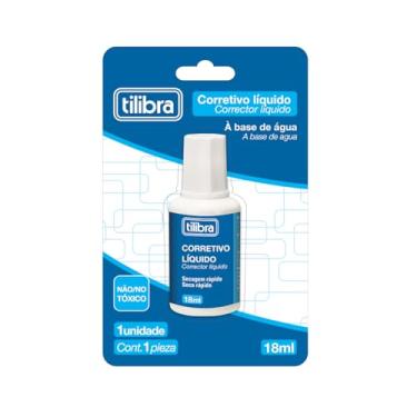 Imagem de Tilibra - Corretivo Líquido 18ml - Blister com 1 Unidade