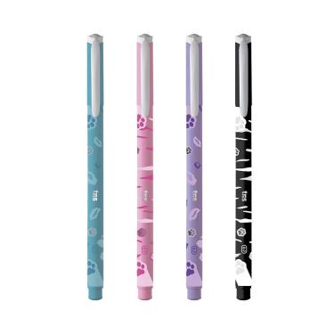 Imagem de Caneta Esferográfica 0.7mm Tris - Holic Pets Cartela c/ 4 Un