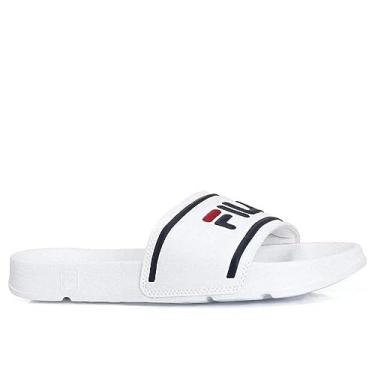 Imagem de Chinelo Fila Drifter Stripes Branco Marinho e Vermelho