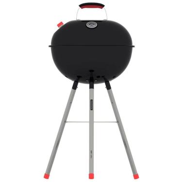 Imagem de Churrasqueira Bafo Esmaltada Tramontina a Carvão Tampa e Termômetro TCP-450L Grelha e Utensílios