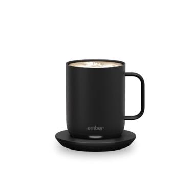 Imagem de Ember Caneca inteligente de controle de temperatura 2, 300 ml, caneca de café aquecida controlada por aplicativo com bateria de 80 minutos de vida útil e design melhorado, preta