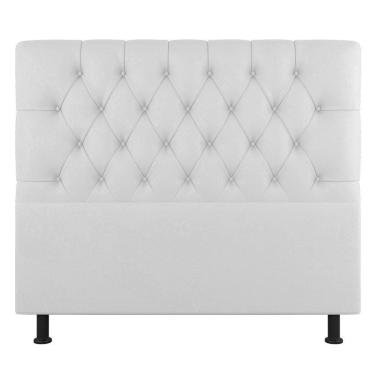 Imagem de Cabeceira Cama Box Casal King Size Nice 195cm Sintético Branco - Abmaza