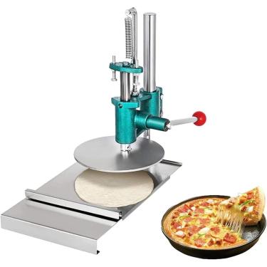 Imagem de Máquina de prensa de massa de pizza, máquina de pastelaria elétrica, rolo de massa manual de aço inoxidável, máquina de massa folhada, para massa de pizza, uma cor, 15 cm
