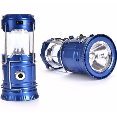 Imagem de Lampião Solar Led Usb Lanterna Bateria Recarregavel Retrátil