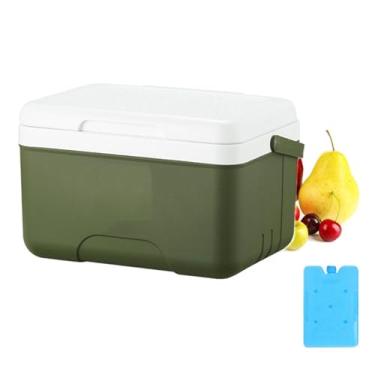 Imagem de YYGJYGOO Refrigerador para exteriores, frigoríficos de gelo com isolamento multicamada 6/9/15/24 l, frigorífico exterior uso doméstico ou no carro, portátil manter o frio e a frescura (9 L)