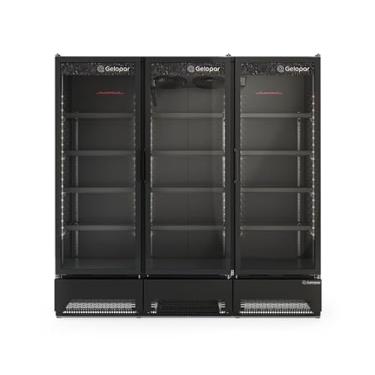 Imagem de Refrigerador/Expositor Vertical Conveniência GCVR-1450 CB PR Gelopar - Preto 1468L Iluminação LED 0° a +7°C 220V