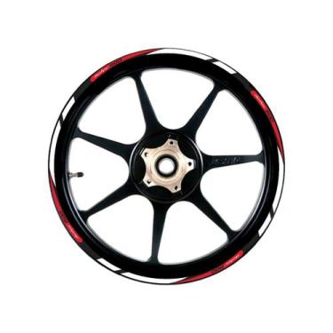 Imagem de Friso Refletivo Roda Moto Hornet 600cc Vermelho  - Resitank, vermelho/