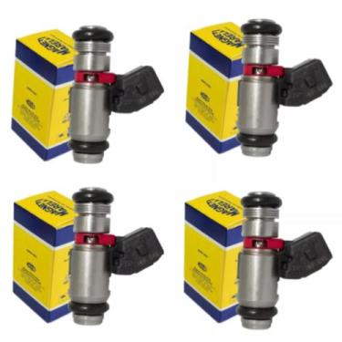 Imagem de 4 Bicos Injetor Marelli Strada 1.4 Flex 1.4 Fire 2005 A 2009 - Magneti
