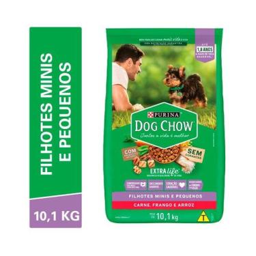 Imagem de Ração Dog Chow Filhotes de Raças Pequenas Frango e Arroz - 10,1kg - Ne