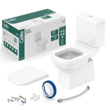 Imagem de Kit Bacia+Caixa+Assento Elite Branco - Celite