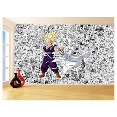 Imagem de Papel De Parede 3D Dragon Ball Goku Gohan Anime 3,5M Dbz604 - Você Dec