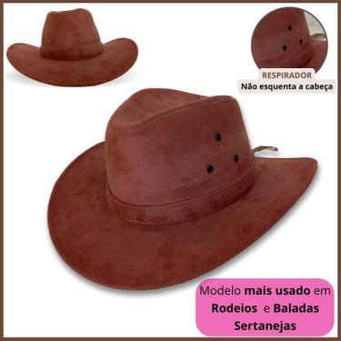 Imagem de Chapeu Country Cowboy Feminino Peão Boiadeira Vaqueiro Top Festa Rodei