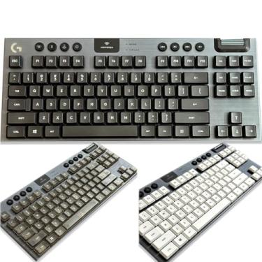 Imagem de LWAILJH G915TKL G815 G915 PBT Preto Original Keycaps (109 Teclas, PBT US)