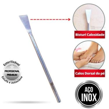 Imagem de Bisturi para Calosidade Dorsal Profissional Aço Inox - Monolo