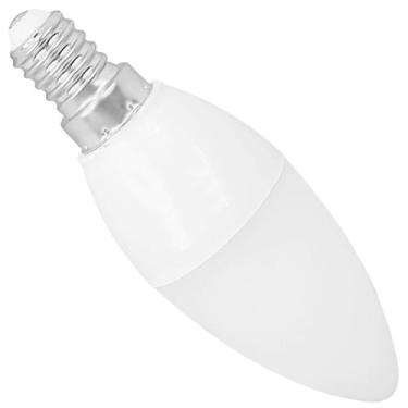 Imagem de Lâmpada Vela Lisa Led E14 4w Bivolt Leitosa Branco Quente - CTB, 110V/