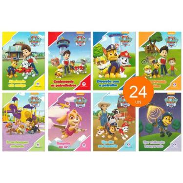Imagem de Patrulha Canina - Kit 24 Livrinhos Lembrancinha Sacolinha de Aniversár