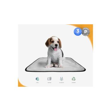 Imagem de Kit 3 Tapetes Higiênicos Lavável Canino Cães Cachorro 50x60 - SHELBY M