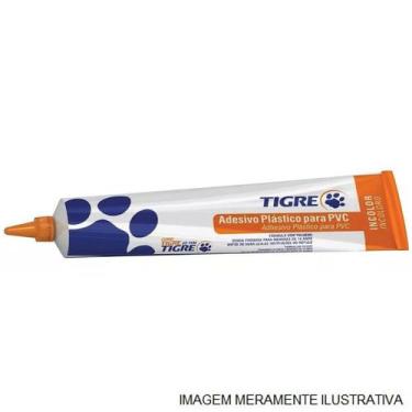 Imagem de  adesivo plástico incolor 75g bisnaga*  - tigre
