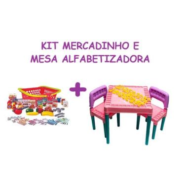 Imagem de Minhas Comprinhas Crec Crec Mercadinho e Mesinha com Letra - Big Star 