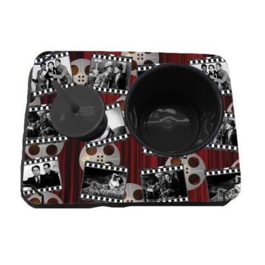 Imagem de Almofada Bandeja Pipoca Balde e 1 Copo Personalizado Filmes - Deluzz