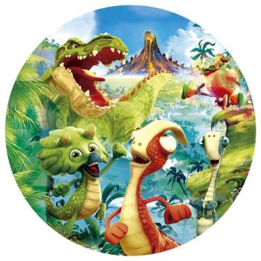 Imagem de Painel Festa Decoração Redondo Sublimado  Giganotossauro 1,50X1,50-IMP