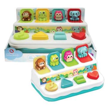 Imagem de Brinquedo para Bebê Turminha Pop Up Animais Sensorial Polibrinq - BB30