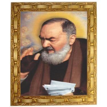 Imagem de Quadro São Padre Pio de Pietrecina, mod.07, 30x25cm. Angelus