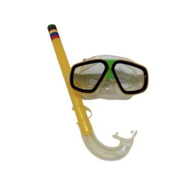 Imagem de Kit Mergulho Snorkel e Máscara infantil - Mix, Amarelo