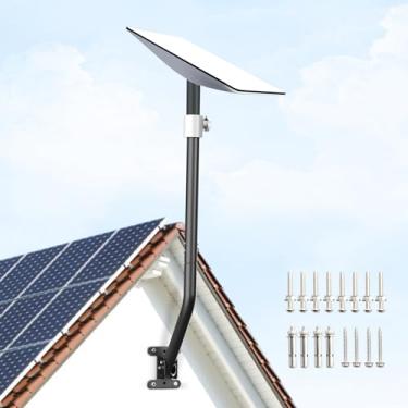 Imagem de QaMcbulc Kit de montagem para V2 Starlink, suporte de parede compatível com Starlink, suporte Starlink indispensável para Starlink Internet kit satélite, com adaptador de montagem Starlink (kit de