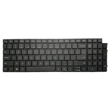Imagem de SUNMALL Teclado de substituição compatível com Dell Inspiron 15 3510 3511 3515 5510 5515 5518, inspiron 16 7610, Latitude 3520, Vostro 15 3510 3515 3520 3525 7510 com layout dos EUA (preto, com