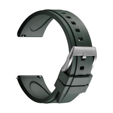 Imagem de REZERO Pulseiras de borracha de borracha, de liberação rápida, pulseiras de relógio esportivo de substituição 19 20 21 22 23 24 mm para homens, mulheres, adolescentes e presentes