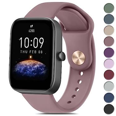 Imagem de Vanjua Pulseiras de silicone para Amazfit GTR mini, Amazfit GTS 4 / GTS 4 Mini/GTS 3 / GTS 2 / GTS 2e / GTS 2 mini/GTS, pulseira de reposição esportiva macia de liberação rápida de 20 mm para