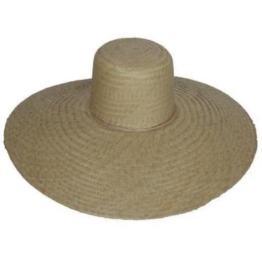 Imagem de Chapéu Palha Mexicano Sombreiro Aba 15Cm Festa Praia Pesca - Shopdapes