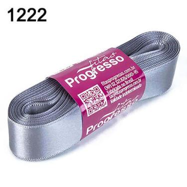 Imagem de Fita Cetim Cinza 1222 Progresso 10 metros - Fitas Progresso, 7mm - Nº 