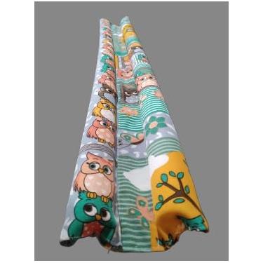 Imagem de Rolete protetor de porta - Proteção eficaz contra insetos e poeira - em poliéster tecido temático (0,81m ou 1,00m) (Corujas, 0,81cm)