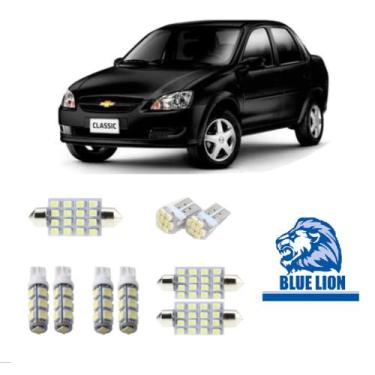Imagem de Kit Lâmpada Led Corsa Classic Sedan 2012 2013 2014 2015 2016 - Blue li